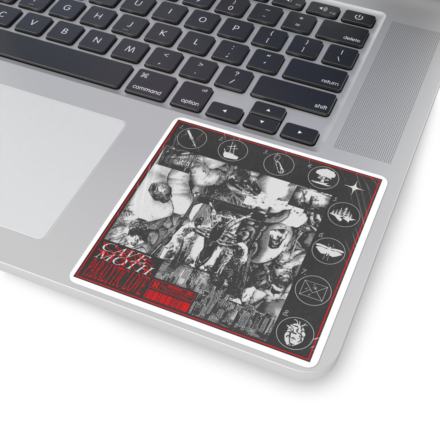 Paralytic Love Album Art Square Sticker