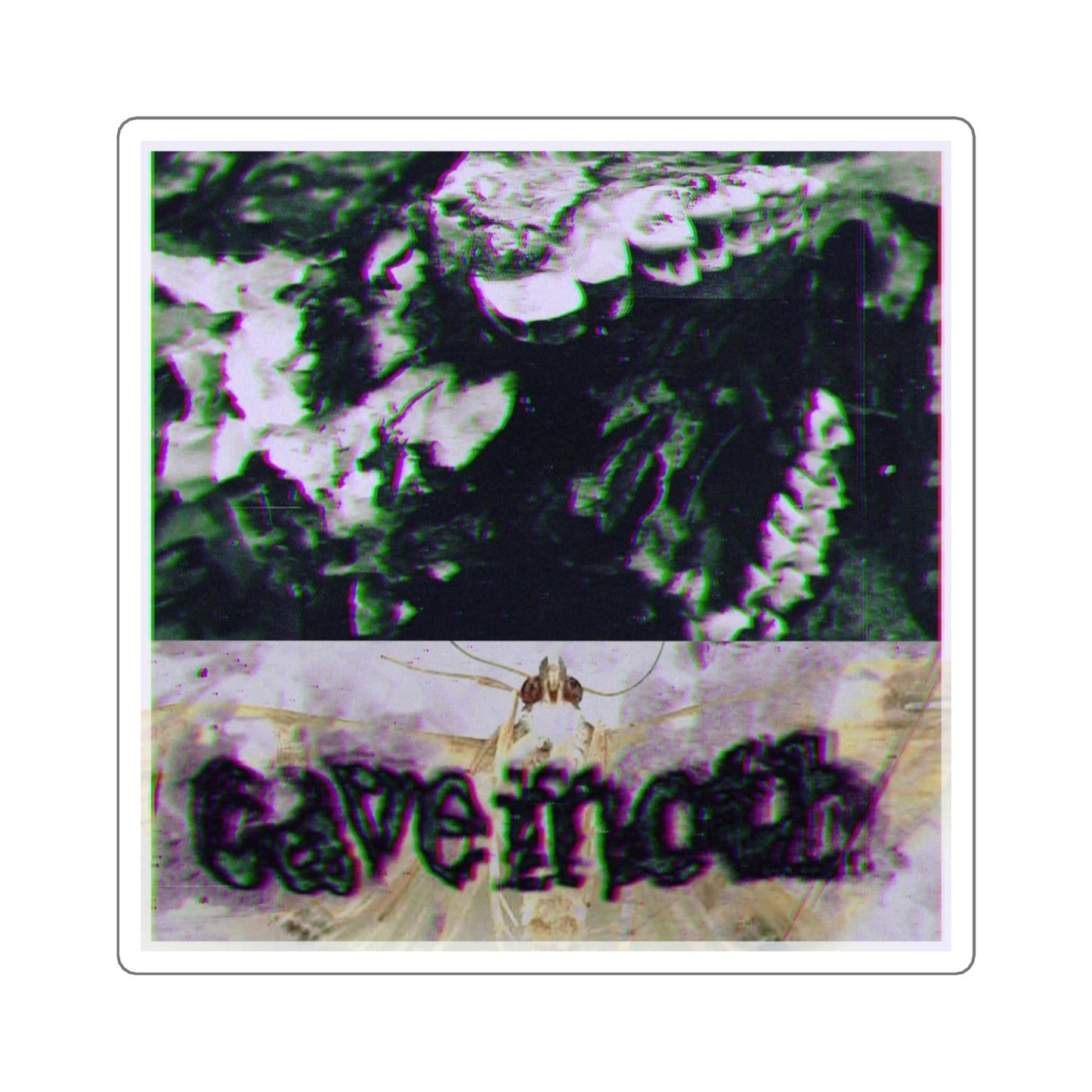 Decrepit Skull Sticker